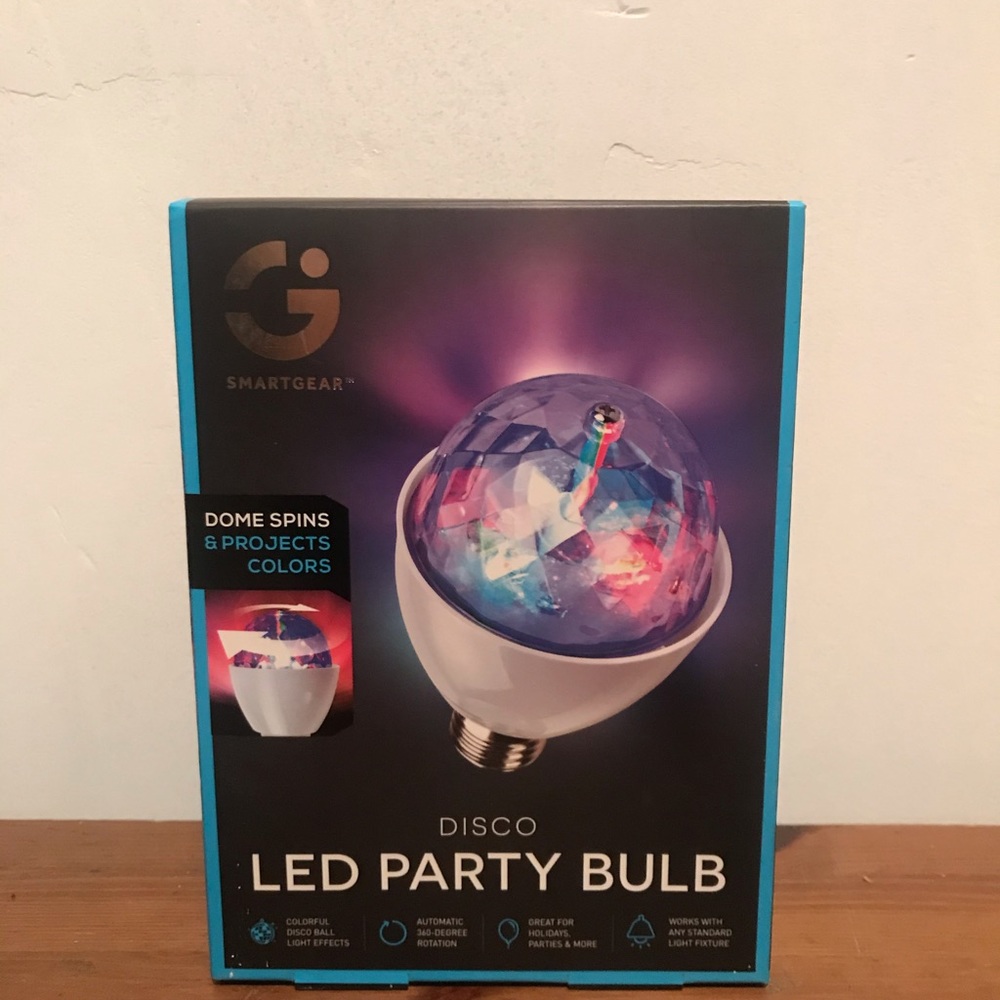 New disco party bulb, rotating light bulb